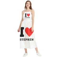 I Love Stephen Boho Sleeveless Summer Dress by ilovewhateva