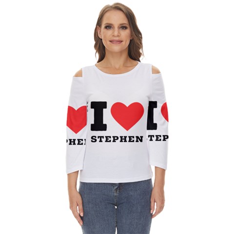 I Love Stephen Cut Out Wide Sleeve Top by ilovewhateva