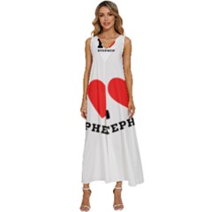 I Love Stephen V-neck Sleeveless Loose Fit Overalls by ilovewhateva