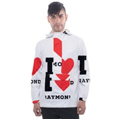 I Love Raymond Men s Front Pocket Pullover Windbreaker by ilovewhateva