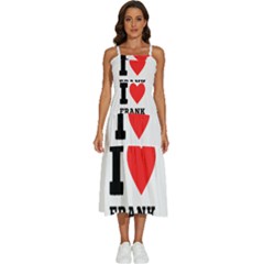 I Love Frank Sleeveless Shoulder Straps Boho Dress by ilovewhateva