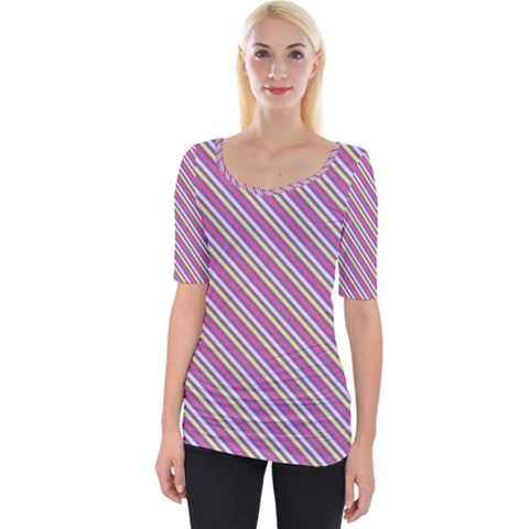 Background-102 Wide Neckline Tee by nateshop