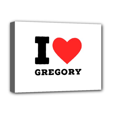 I Love Gregory Deluxe Canvas 16  X 12  (stretched)  by ilovewhateva