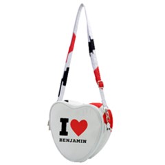 I Love Benjamin Heart Shoulder Bag by ilovewhateva