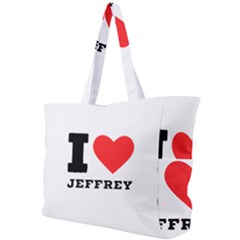 I Love Jeffrey Simple Shoulder Bag by ilovewhateva