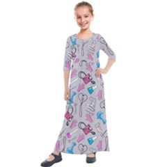 Medicine Kids  Quarter Sleeve Maxi Dress by SychEva