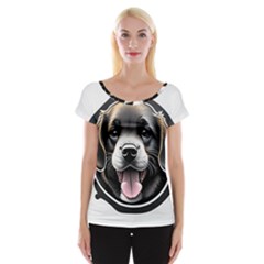 Dog Animal Puppy Pooch Pet Cap Sleeve Top by Semog4