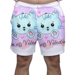 Cat Valentine-s Day Valentine Men s Shorts by Semog4