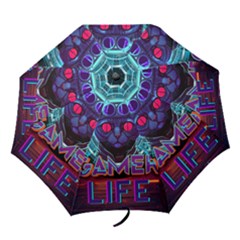 Gamer Life Folding Umbrellas by minxprints