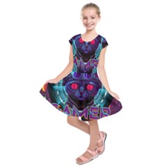 Gamer Life Kids  Short Sleeve Dress by minxprints