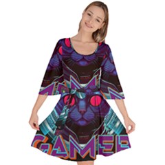 Gamer Life Velour Kimono Dress by minxprints