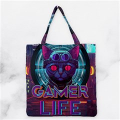 Gamer Life Grocery Tote Bag by minxprints