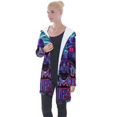 Gamer Life Longline Hooded Cardigan by minxprints