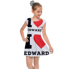 I Love Edward Kids  Cap Sleeve Dress by ilovewhateva