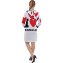 I love ronald Long Sleeve Hoodie Dress View2