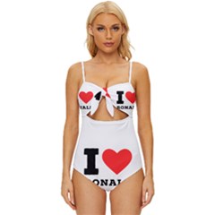 I Love Ronald Knot Front One-piece Swimsuit by ilovewhateva