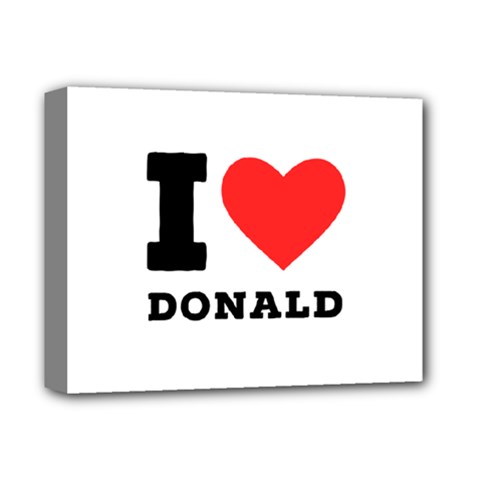 I Love Donald Deluxe Canvas 14  X 11  (stretched) by ilovewhateva