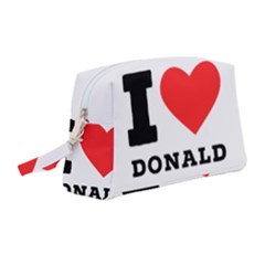 I Love Donald Wristlet Pouch Bag (medium) by ilovewhateva