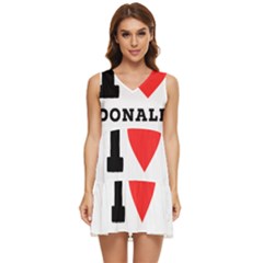 I Love Donald Tiered Sleeveless Mini Dress by ilovewhateva