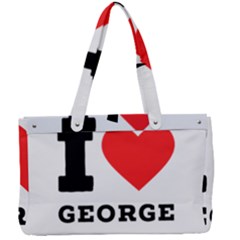 I Love George Canvas Work Bag by ilovewhateva