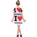 I love george Kids  Short Sleeve Shirt Dress View2