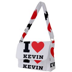 I Love Kevin Full Print Messenger Bag (l) by ilovewhateva