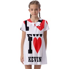 I Love Kevin Kids  Asymmetric Collar Dress by ilovewhateva