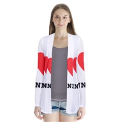 I Love Kenneth Drape Collar Cardigan by ilovewhateva