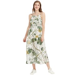 Leaves-142 Boho Sleeveless Summer Dress by nateshop