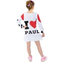 I love paul Kids  Long Sleeve Velvet Dress View2