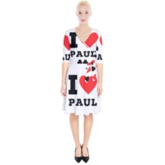 I Love Paul Wrap Up Cocktail Dress by ilovewhateva