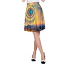 Ai Generated Surrealist Fantasy Dream Moon Space A-Line Skirt View1