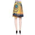 Ai Generated Surrealist Fantasy Dream Moon Space A-Line Skirt View2