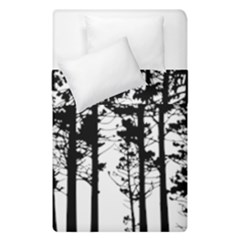 Trees Forest Woods Woodland Trunk Duvet Cover Double Side (single Size) by Jancukart