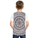 Mandala Circles Drawing Pattern Kids  Basketball Tank Top View2