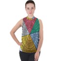 Wheel Of Emotions Feeling Emotion Thought Language Critical Thinking Mock Neck Chiffon Sleeveless Top View1