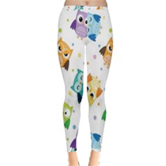 Owl Bird Inside Out Leggings by Semog4