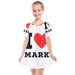 I Love Mark Kids  Smock Dress by ilovewhateva