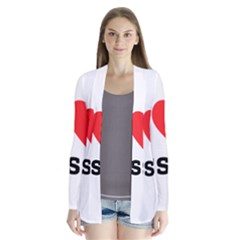 I Love Jesse Drape Collar Cardigan by ilovewhateva