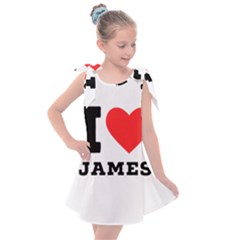 I Love James Kids  Tie Up Tunic Dress by ilovewhateva