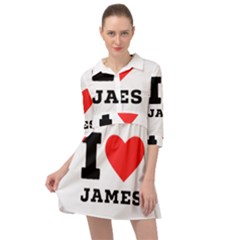 I Love James Mini Skater Shirt Dress by ilovewhateva