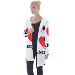 I Love Daniel Longline Hooded Cardigan by ilovewhateva