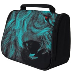 Angry Male Lion Predator Carnivore Full Print Travel Pouch (big) by Semog4