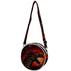 Dragon Fire Crossbody Circle Bag by Semog4