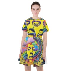 Psychedelic Rock Jimi Hendrix Sailor Dress by Semog4