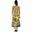 Psychedelic Rock Jimi Hendrix Tie-Strap Tiered Midi Chiffon Dress View4