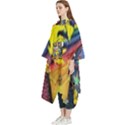 Psychedelic Rock Jimi Hendrix Women s Hooded Rain Ponchos View2