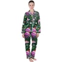 Colorful Funny Christmas Pattern Women s Long Sleeve Satin Pajamas Set	 View1