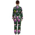 Colorful Funny Christmas Pattern Women s Long Sleeve Satin Pajamas Set	 View2