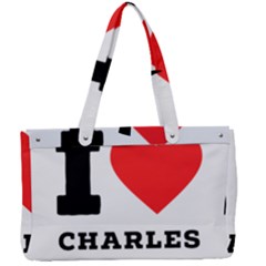 I Love Charles  Canvas Work Bag by ilovewhateva